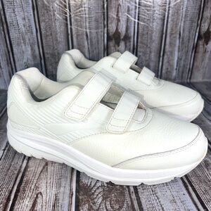 Brooks Women’s Walking Shoes Size 9 White Velcro Comfort Sneakers